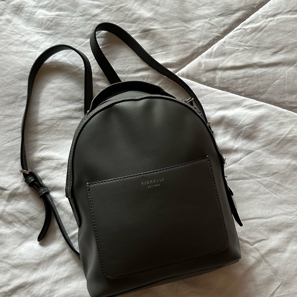 FIORELLI GREY LEATHER BACKPACK
